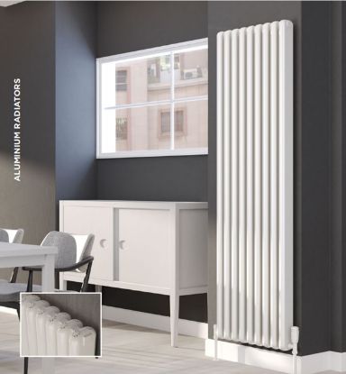 Calgary aluminium radiator White Room view